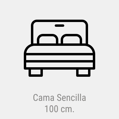 Sobre Sábana Hotelera para Cama Sencilla 180 hilos.