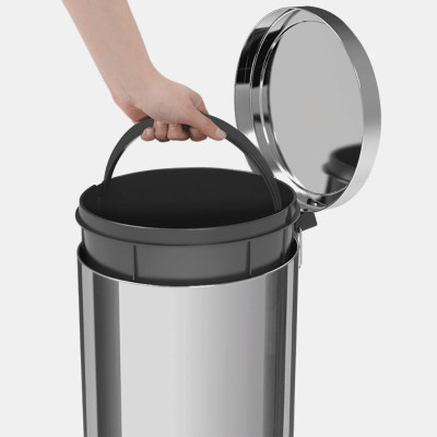 Tramontina 12 lt. Stainless Steel Pedal Trash Can