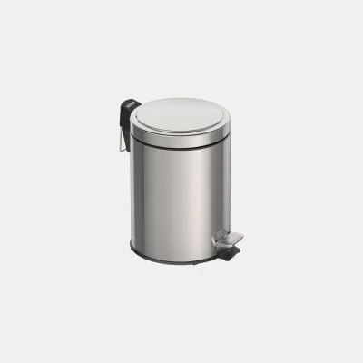 Tramontina Brasil Pedal Trash Can in Stainless Steel. 5 lt.