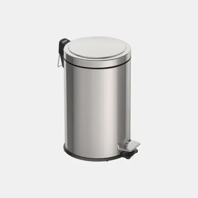 Tramontina Brasil Pedal Trash Can in Stainless Steel. 12 lt.