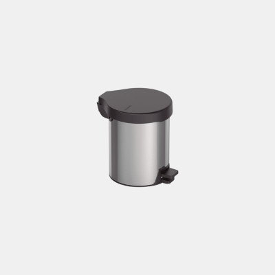 Tramontina New Line Pedal Trash Can in Stainless Steel 5 lt.